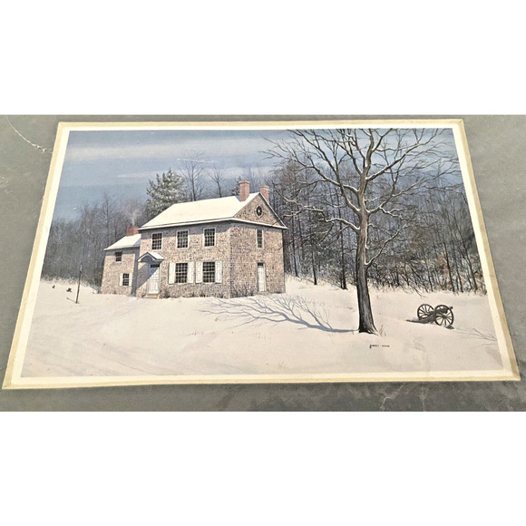 Vintage Other - Darell Koons Art Print Washingtons Headquarters Valley Forge RARE Listed Artist